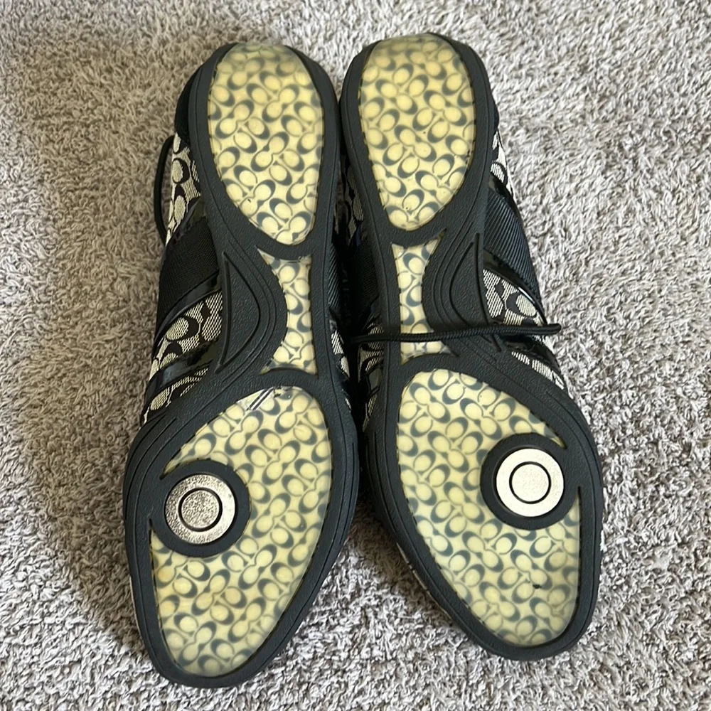 Coach Remonna Signature Jacquard Suede Sneakers - Picture 5 of 7